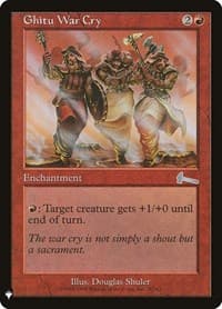 Ghitu War Cry from The List Reprints
