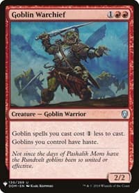Goblin Warchief from The List Reprints