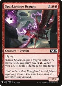 Sparktongue Dragon from The List Reprints