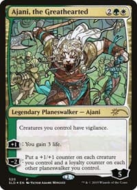 Ajani, the Greathearted (Stained Glass) from Secret Lair Drop Series