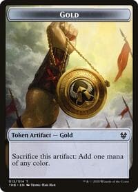 Gold Token from Theros Beyond Death