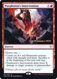 Purphoros's Intervention from Prerelease Cards