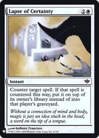 Lapse of Certainty from The List Reprints