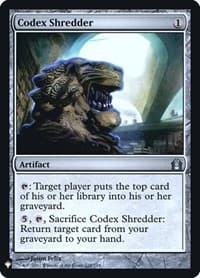 Codex Shredder from The List Reprints