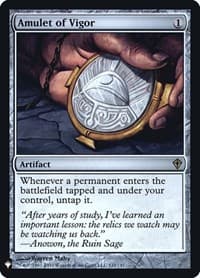 Amulet of Vigor from The List Reprints