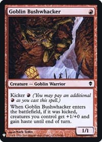 Goblin Bushwhacker from The List Reprints