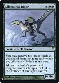 Allosaurus Rider from The List Reprints
