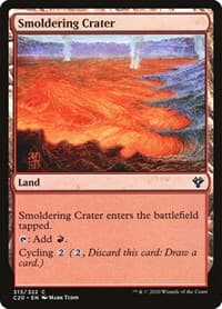 Smoldering Crater from Commander 2020