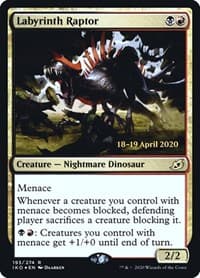 Labyrinth Raptor from Prerelease Cards