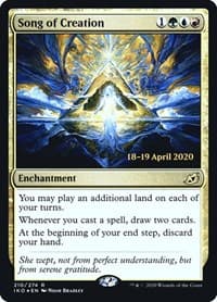 Song of Creation from Prerelease Cards