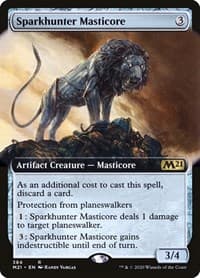 Sparkhunter Masticore (Extended Art) from Core Set 2021