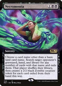 Necromentia (Extended Art) from Core Set 2021