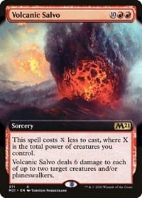 Volcanic Salvo (Extended Art) from Core Set 2021