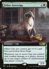 Feline Sovereign (Extended Art) from Core Set 2021