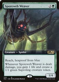 Sporeweb Weaver (Extended Art) from Core Set 2021
