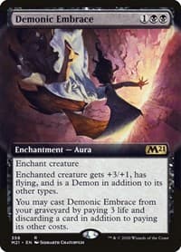 Demonic Embrace (Extended Art) from Core Set 2021