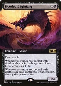Hooded Blightfang (Extended Art) from Core Set 2021