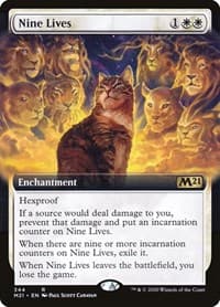 Nine Lives (Extended Art) from Core Set 2021