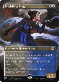 Meddling Mage (Borderless) from Double Masters