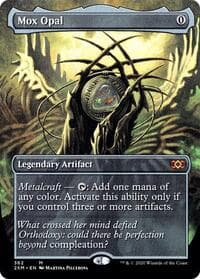 Mox Opal (Borderless) from Double Masters