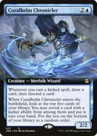 Coralhelm Chronicler (Extended Art) from Zendikar Rising