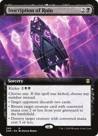 Inscription of Ruin (Extended Art) from Zendikar Rising
