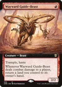 Wayward Guide-Beast (Extended Art) from Zendikar Rising