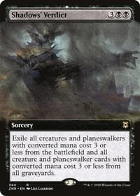Shadows' Verdict (Extended Art) from Zendikar Rising
