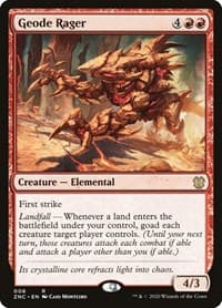 Geode Rager from Commander: Zendikar Rising
