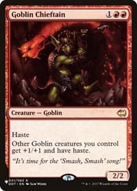 Goblin Chieftain from The List Reprints