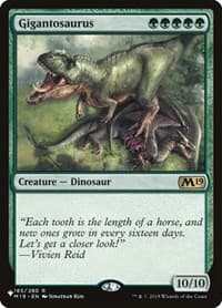 Gigantosaurus from The List Reprints