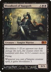 Bloodlord of Vaasgoth from The List Reprints