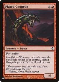 Plated Geopede from The List Reprints