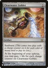 Clearwater Goblet from The List Reprints