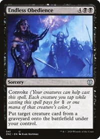 Endless Obedience from Commander: Zendikar Rising