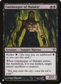 Gatekeeper of Malakir from The List Reprints