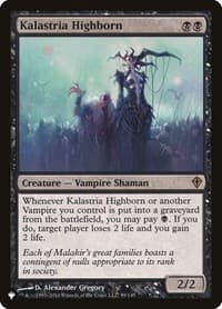 Kalastria Highborn from The List Reprints