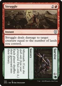 Struggle // Survive from Commander: Zendikar Rising
