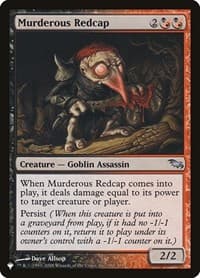 Murderous Redcap from The List Reprints
