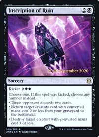 Inscription of Ruin from Prerelease Cards