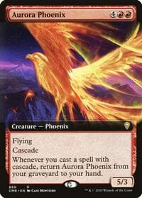 Aurora Phoenix (Extended Art) from Commander Legends
