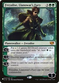 Freyalise, Llanowar's Fury from The List Reprints