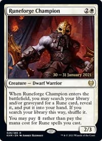 Runeforge Champion from Prerelease Cards