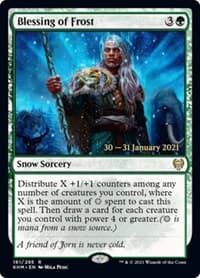 Blessing of Frost from Prerelease Cards