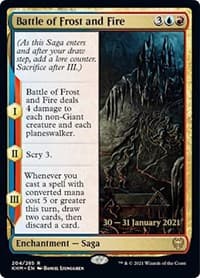 Battle of Frost and Fire from Prerelease Cards