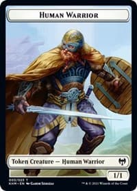 Human Warrior Token from Kaldheim