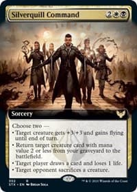 Silverquill Command (Extended Art) from Strixhaven: School of Mages
