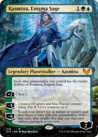 Kasmina, Enigma Sage (Borderless) from Strixhaven: School of Mages
