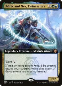 Adrix and Nev, Twincasters (Extended Art) from Commander 2021