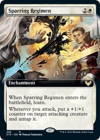 Sparring Regimen (Extended Art) from Strixhaven: School of Mages